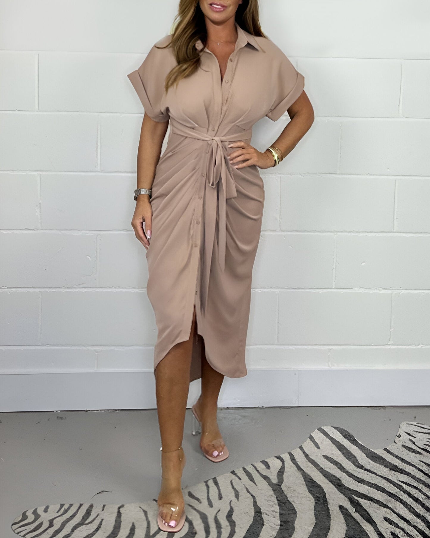 Valerie | Robe Élégante Plissée