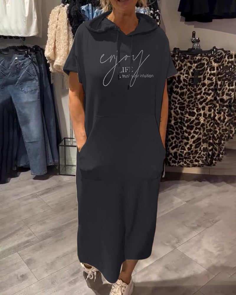Saskia | Robe Décontractée à Capuche