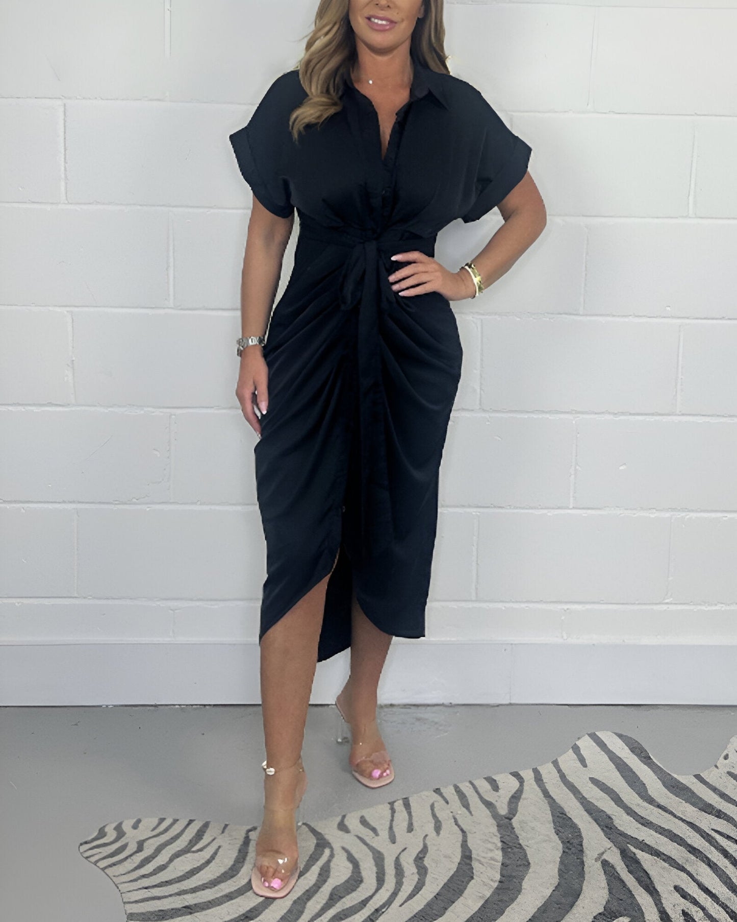 Valerie | Robe Élégante Plissée