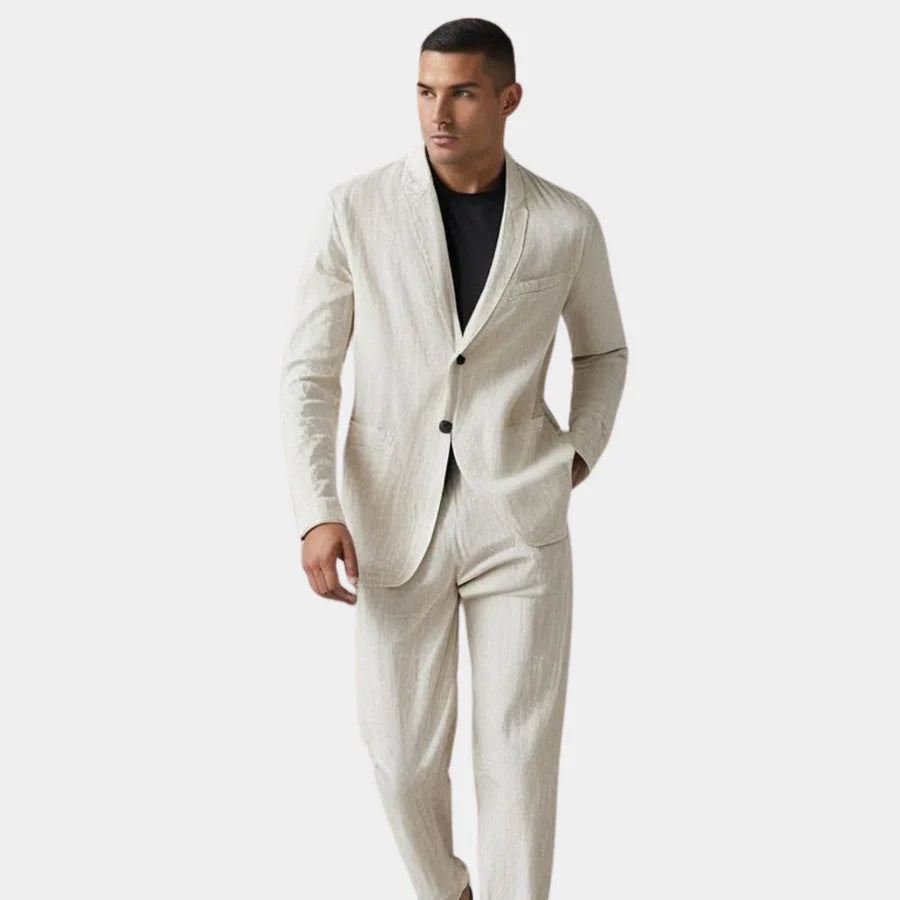RINGO™ | Ensemble Lin Élégant pour Homme