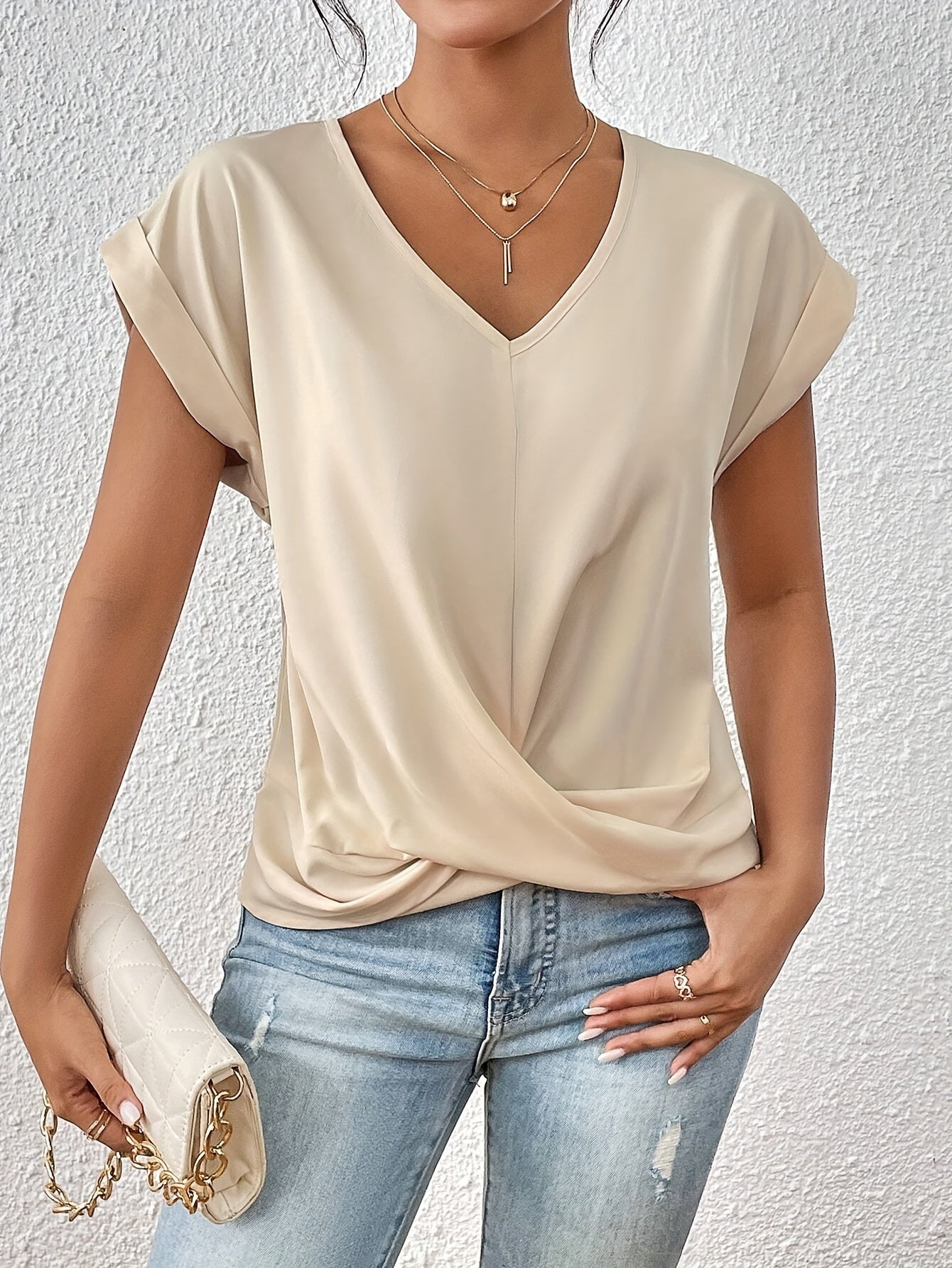 Ziva™ | T-shirt décontracté à col en V
