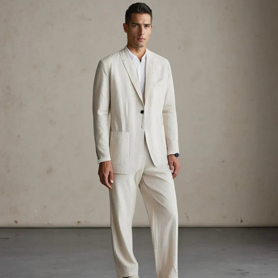 RINGO™ | Ensemble Lin Élégant pour Homme