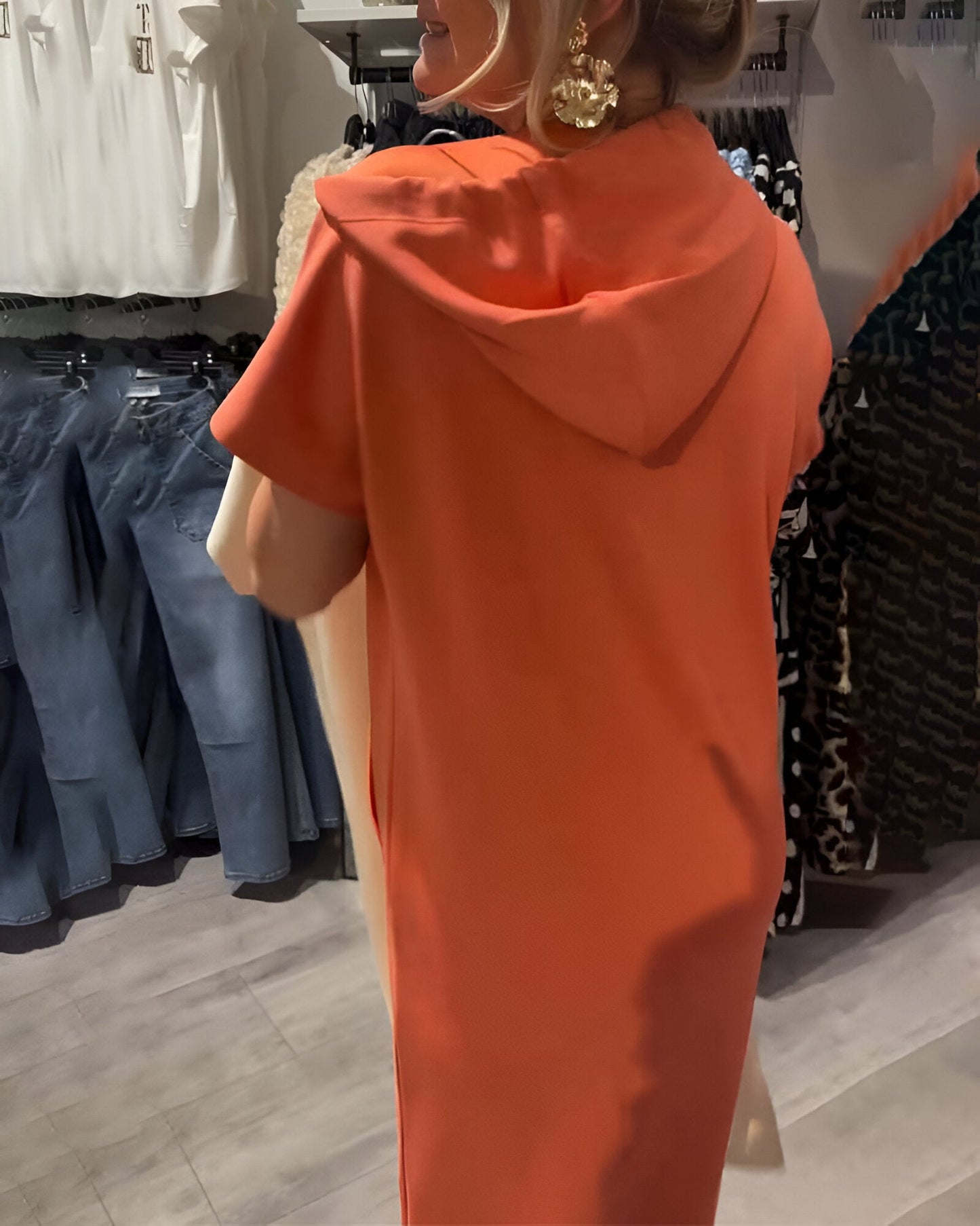 Saskia | Robe Décontractée à Capuche