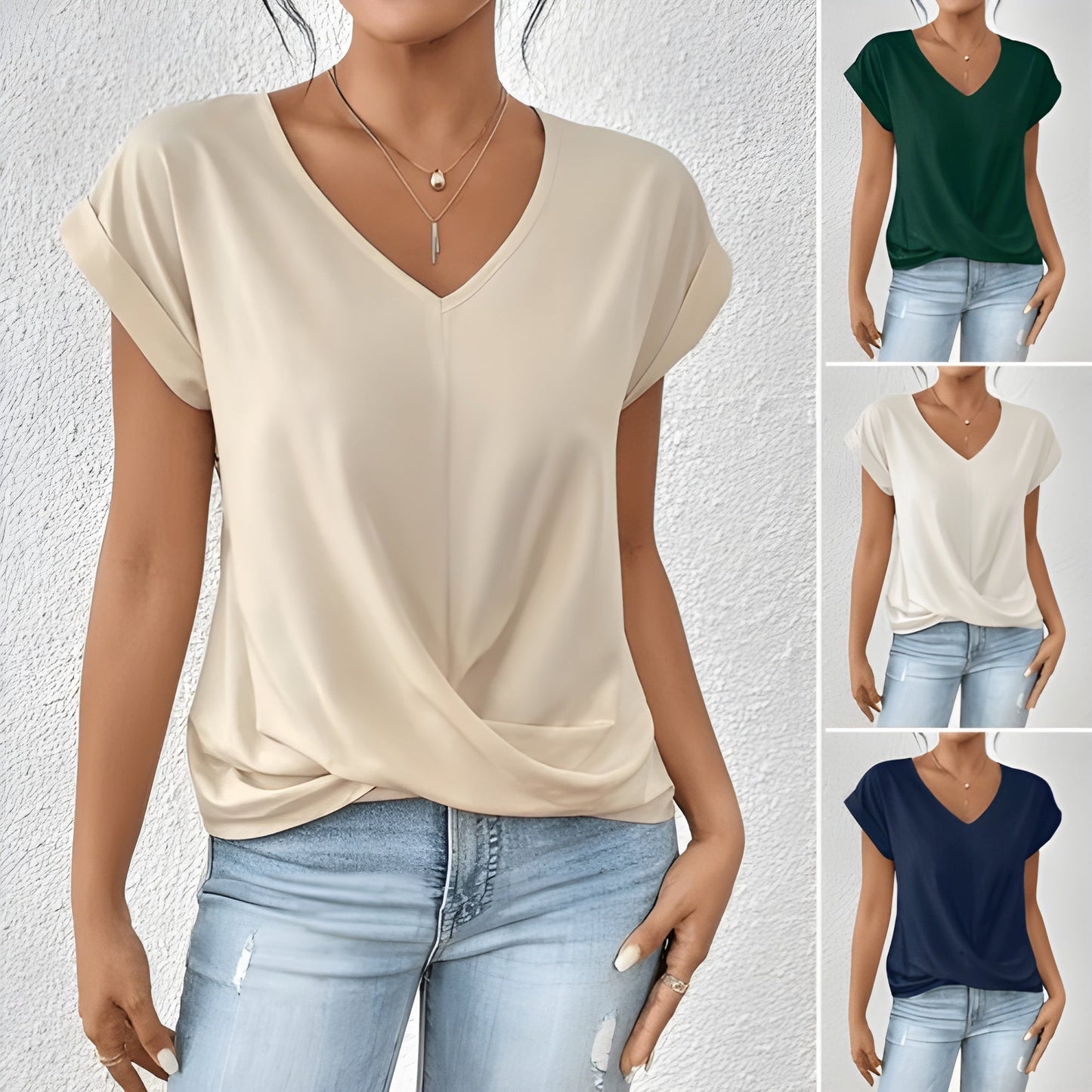 Ziva™ | T-shirt décontracté à col en V