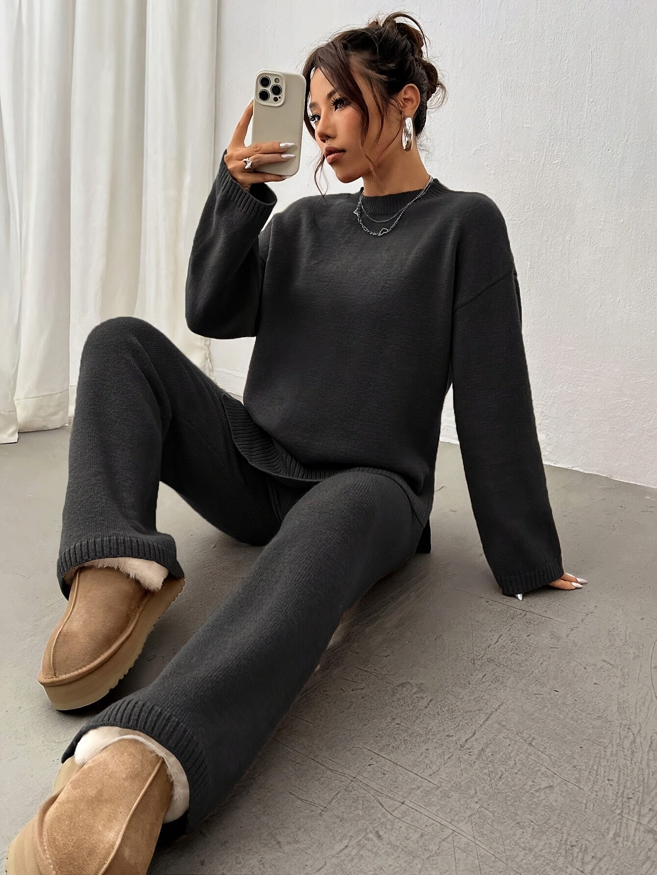 Mila | Ensemble Lounge en Tricot de Luxe