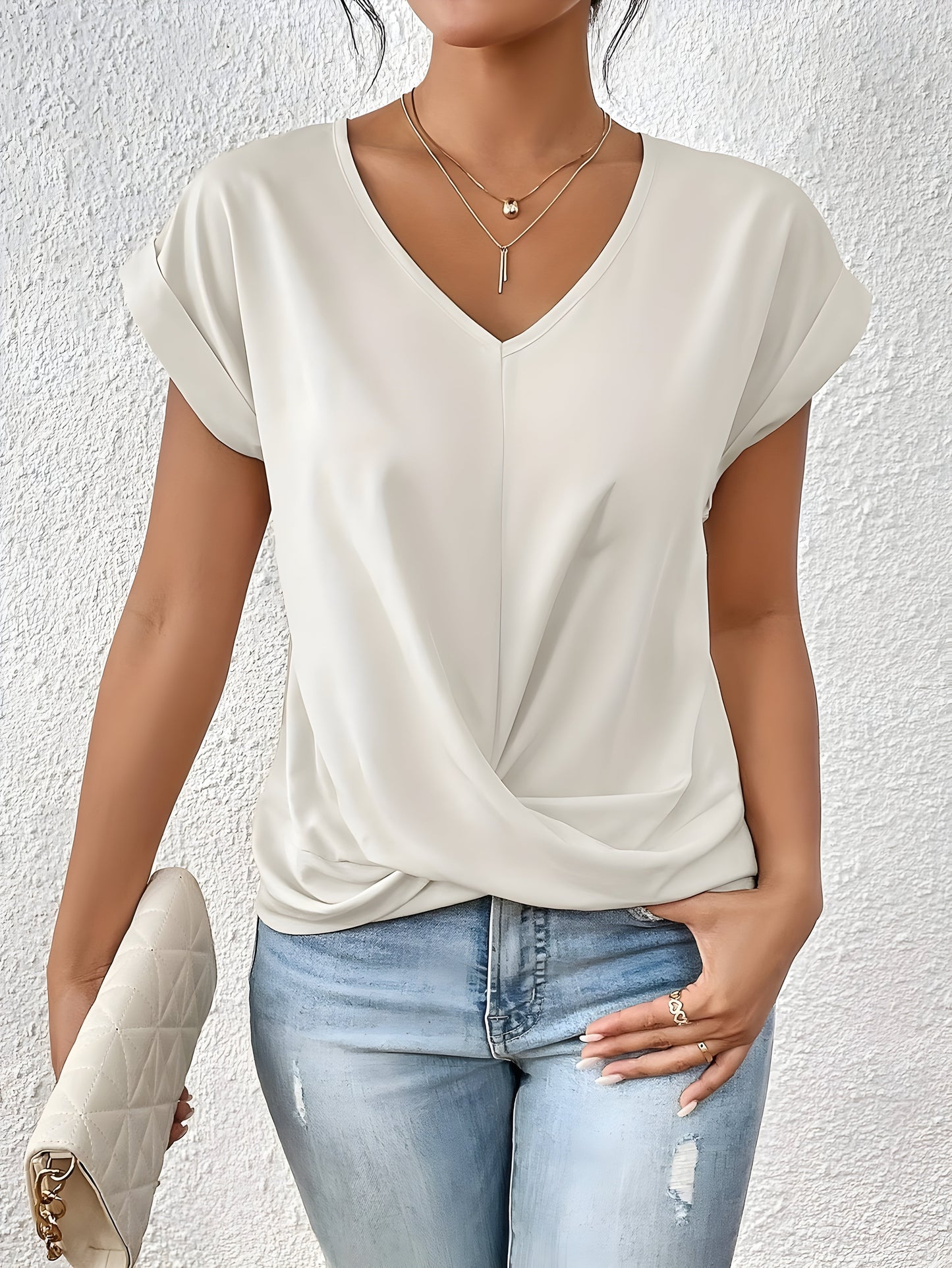 Ziva™ | T-shirt décontracté à col en V