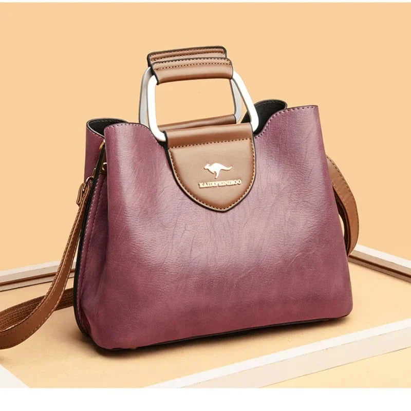 Sac en Cuir Élégance - Inclus une pochette assortie offerte