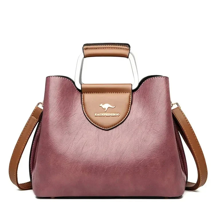 Sac en Cuir Élégance - Inclus une pochette assortie offerte