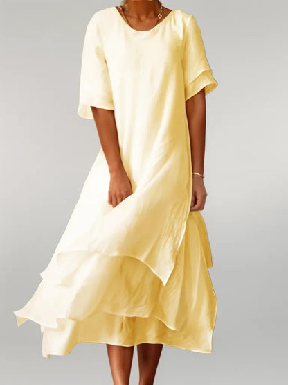 ELOÏSE | Robe Longue Élégante en Coton