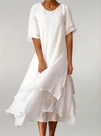 ELOÏSE | Robe Longue Élégante en Coton