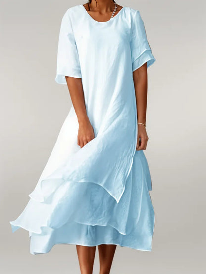 ELOÏSE | Robe Longue Élégante en Coton