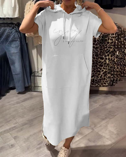 Saskia | Robe Décontractée à Capuche