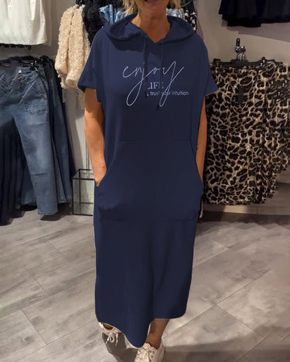 Saskia | Robe Décontractée à Capuche