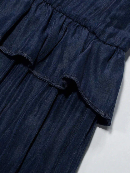 Mabel™ – Robe Longue Volants & Légèreté