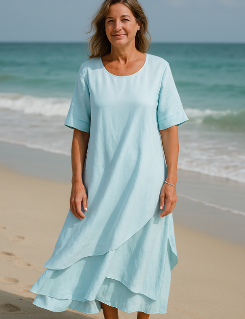ELOÏSE | Robe Longue Élégante en Coton
