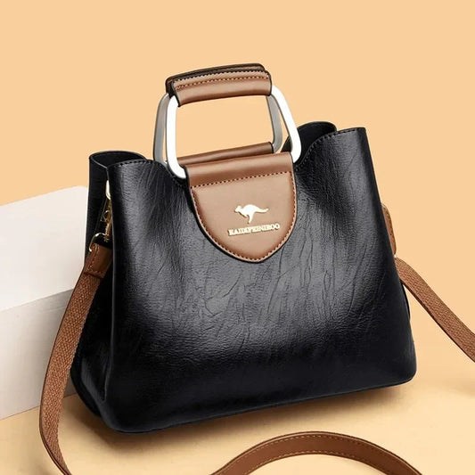 Sac en Cuir Élégance -  Inclus une pochette assortie offerte
