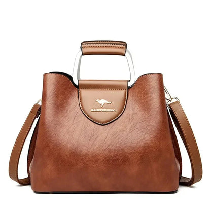 Sac en Cuir Élégance -  Inclus une pochette assortie offerte