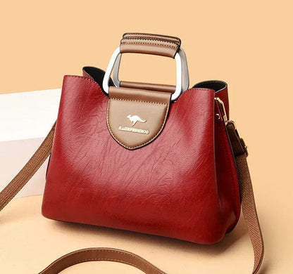 Sac en Cuir Élégance -  Inclus une pochette assortie offerte