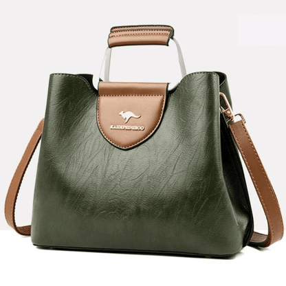 Sac en Cuir Élégance -  Inclus une pochette assortie offerte