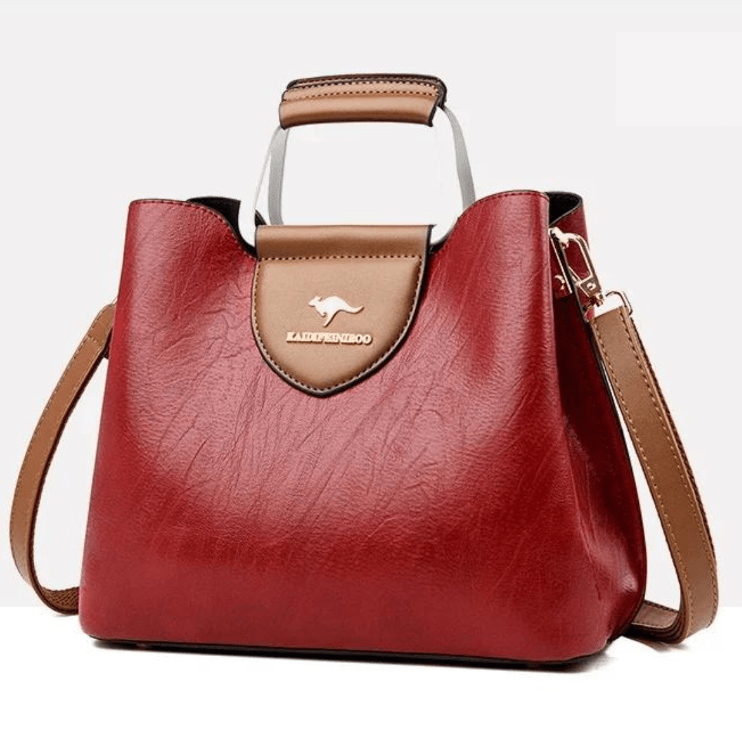 Sac en Cuir Élégance -  Inclus une pochette assortie offerte